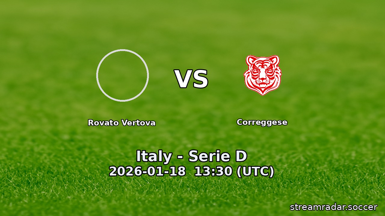 Rovato Vertova vs Correggese