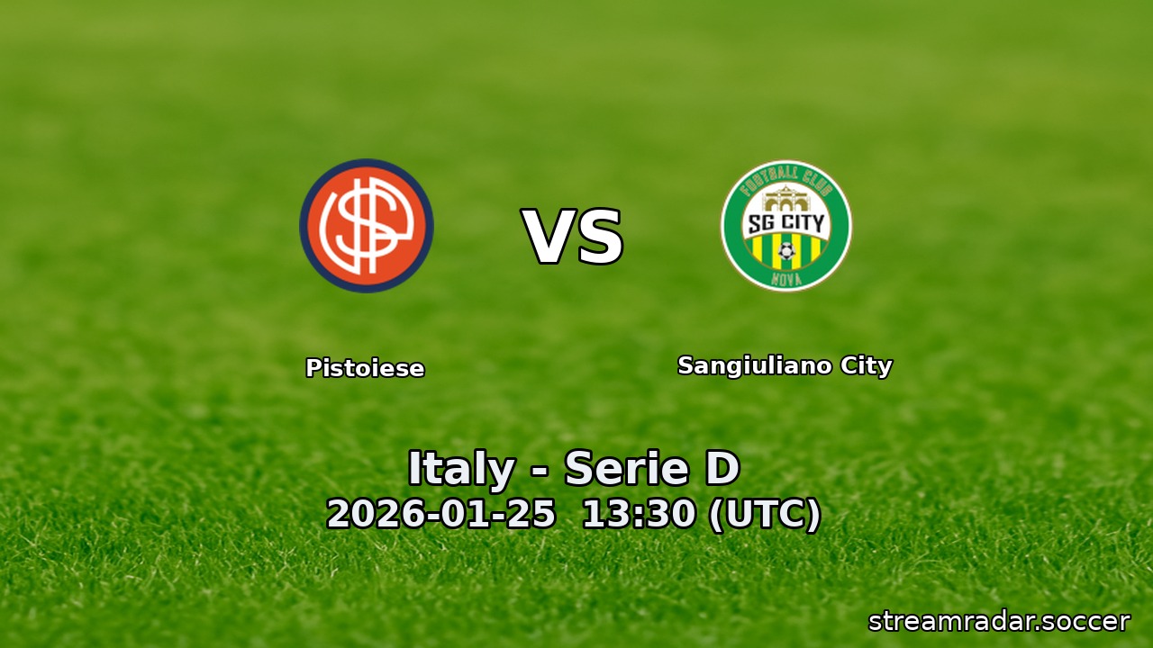 Pistoiese vs Sangiuliano City