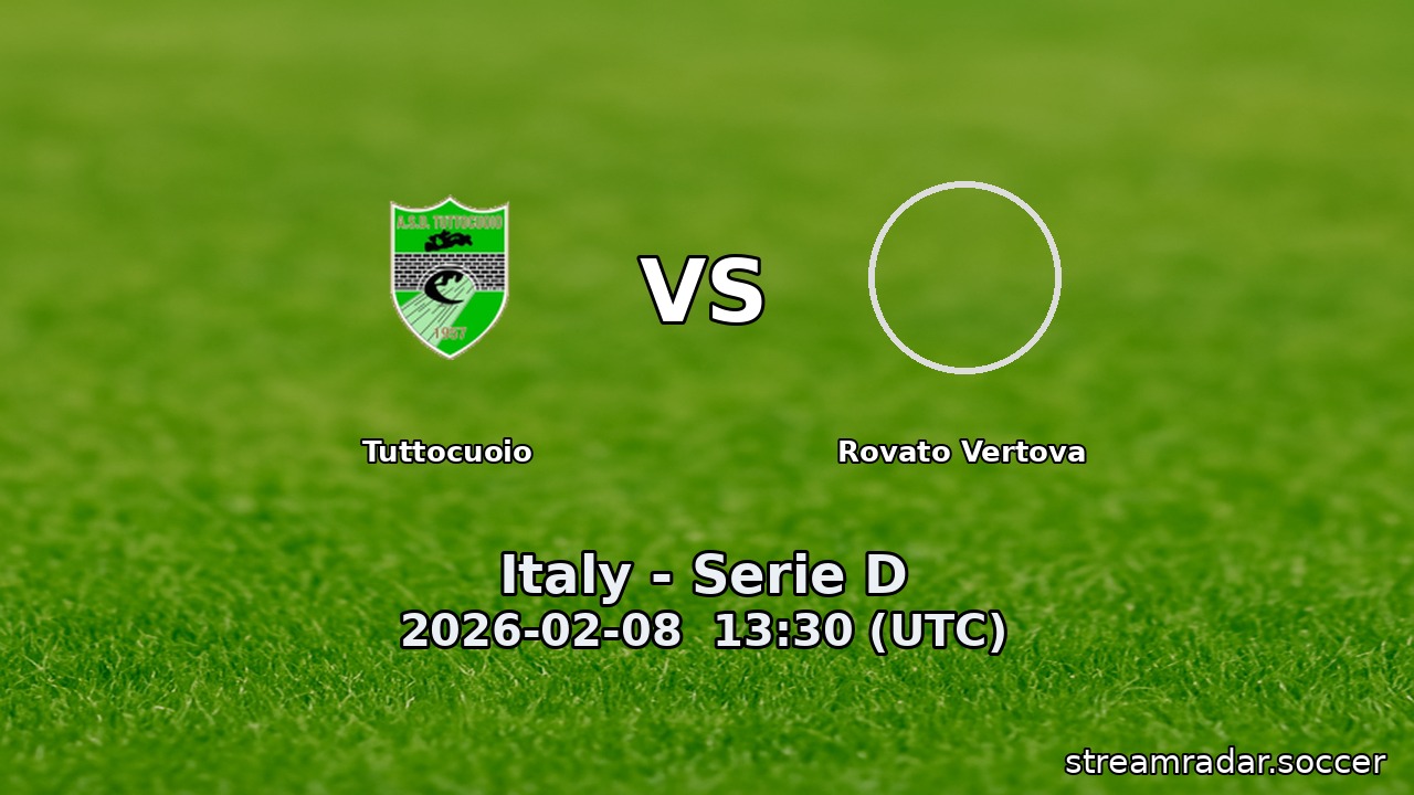 Tuttocuoio vs Rovato Vertova