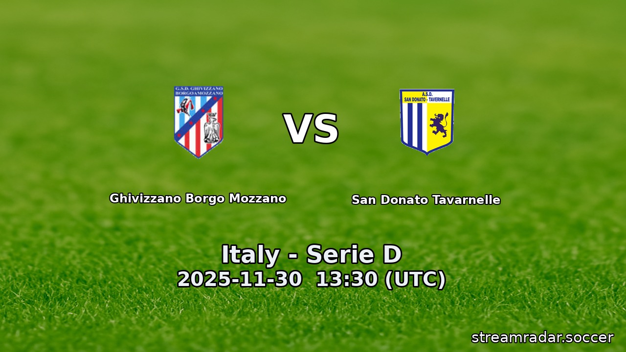 Ghivizzano Borgo Mozzano vs San Donato Tavarnelle