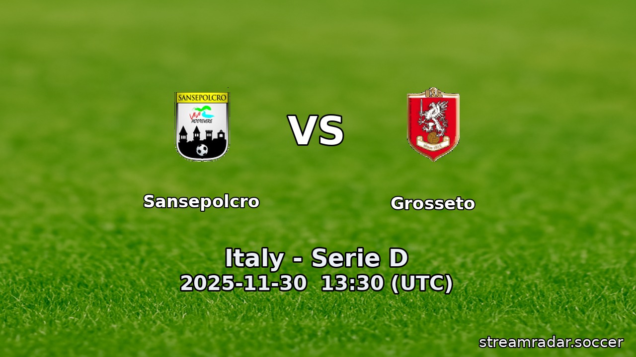 Sansepolcro vs Grosseto