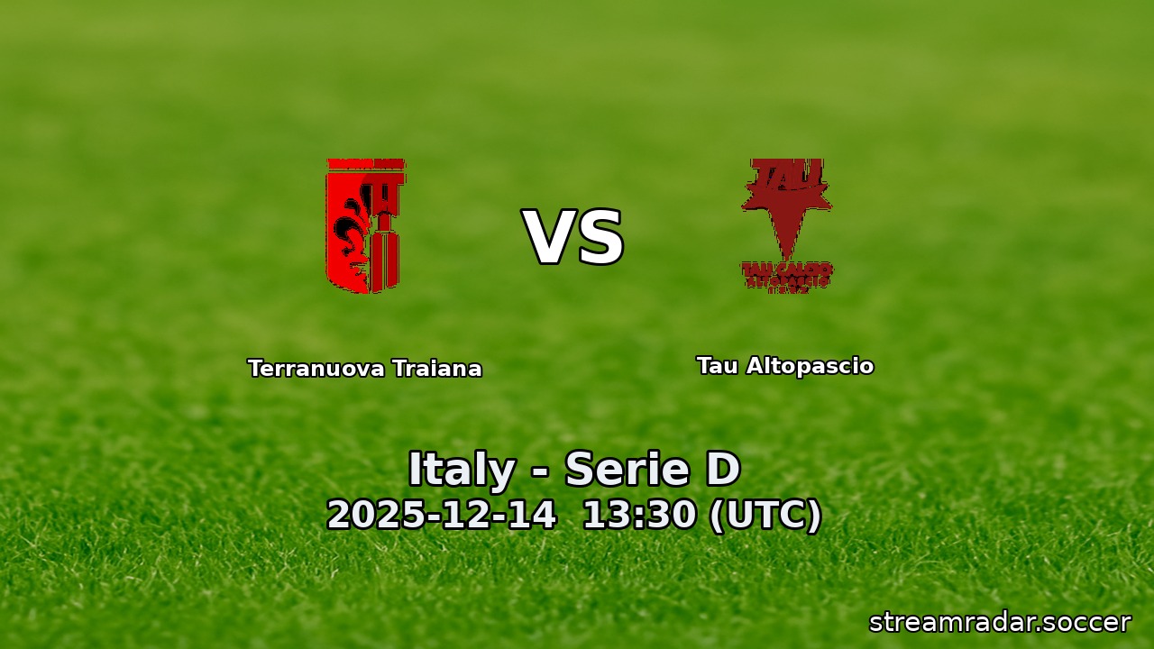 Terranuova Traiana vs Tau Altopascio