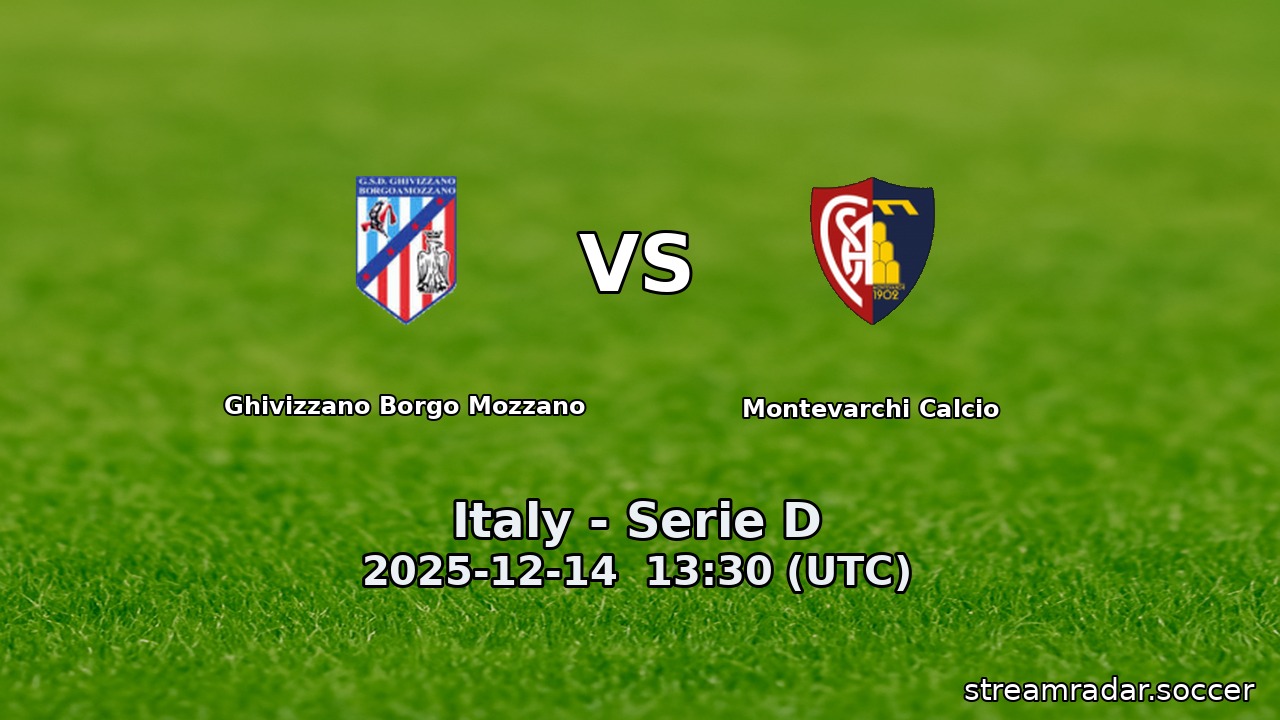 Ghivizzano Borgo Mozzano vs Montevarchi Calcio