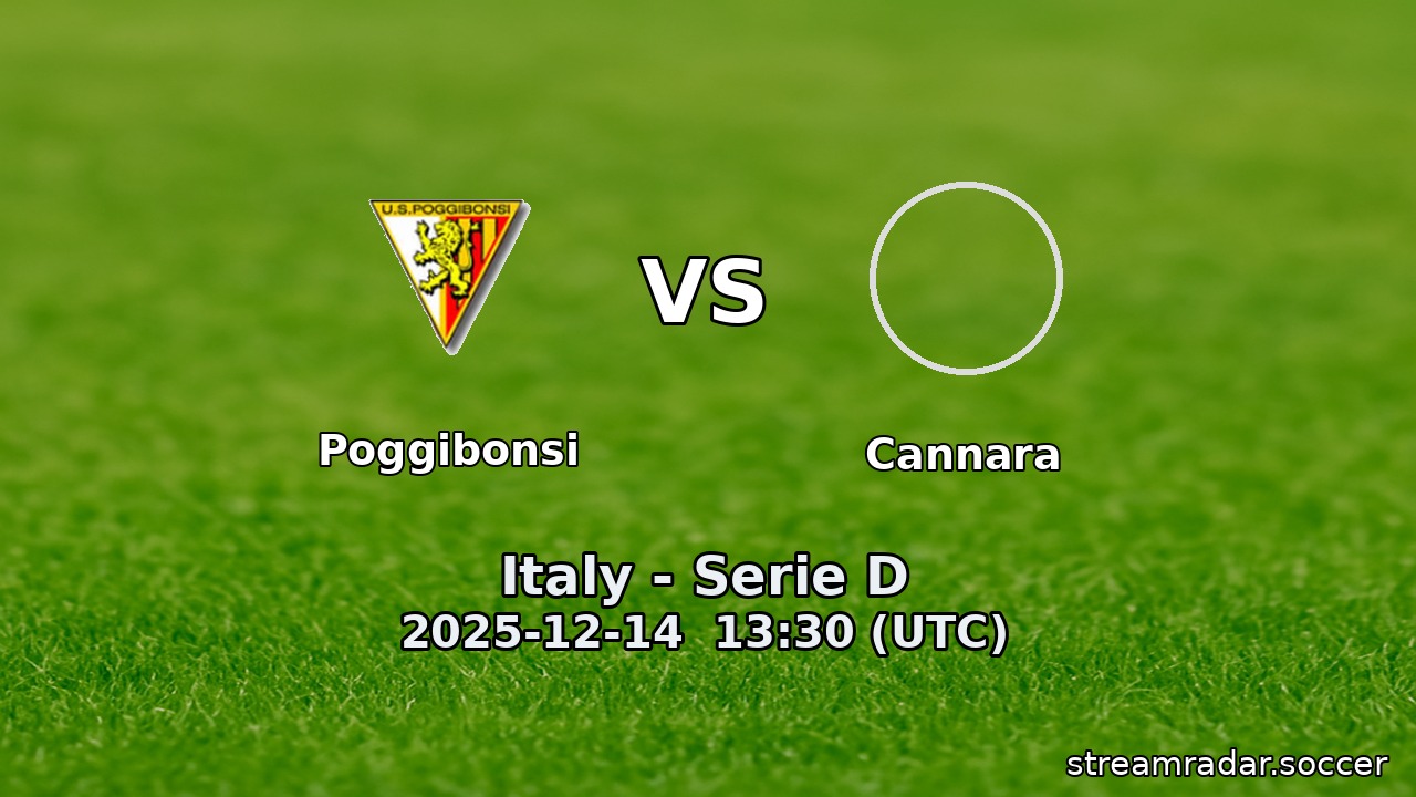 Poggibonsi vs Cannara
