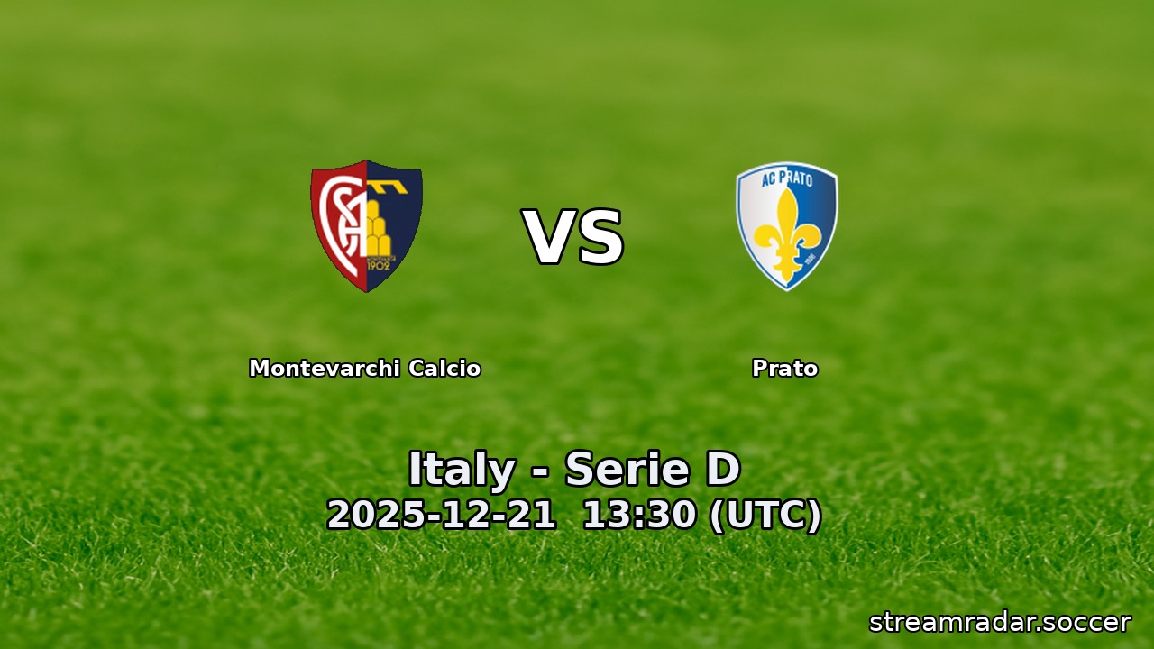 Montevarchi Calcio vs Prato