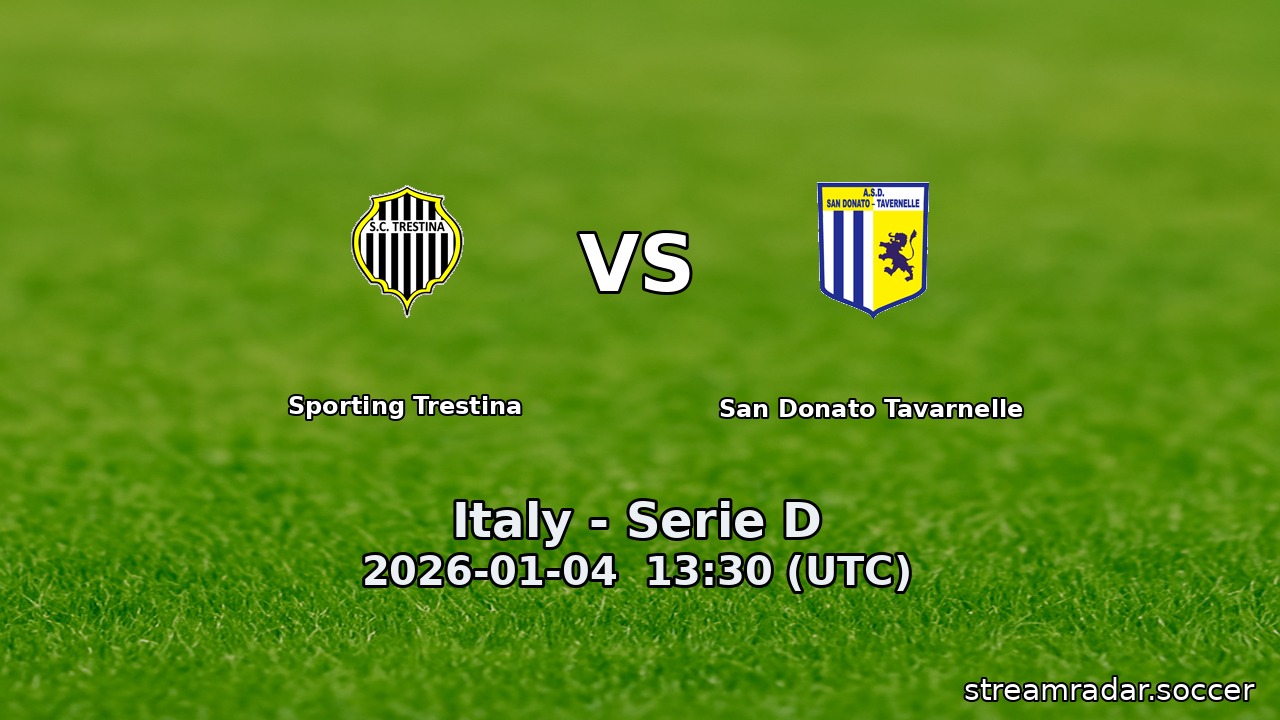 Sporting Trestina vs San Donato Tavarnelle