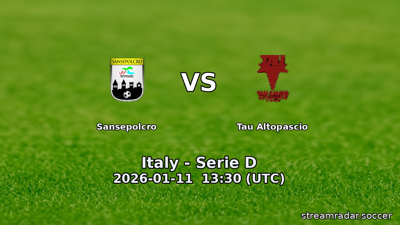 Sansepolcro vs Tau Altopascio