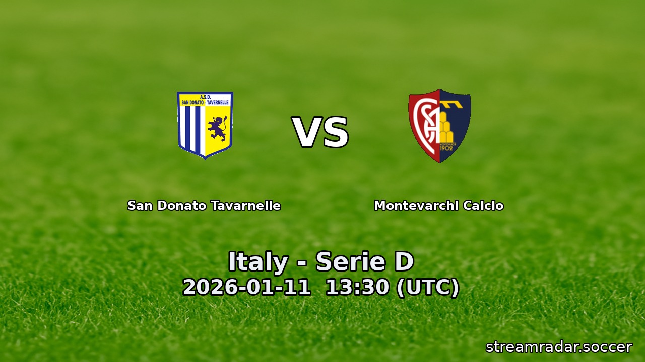 San Donato Tavarnelle vs Montevarchi Calcio