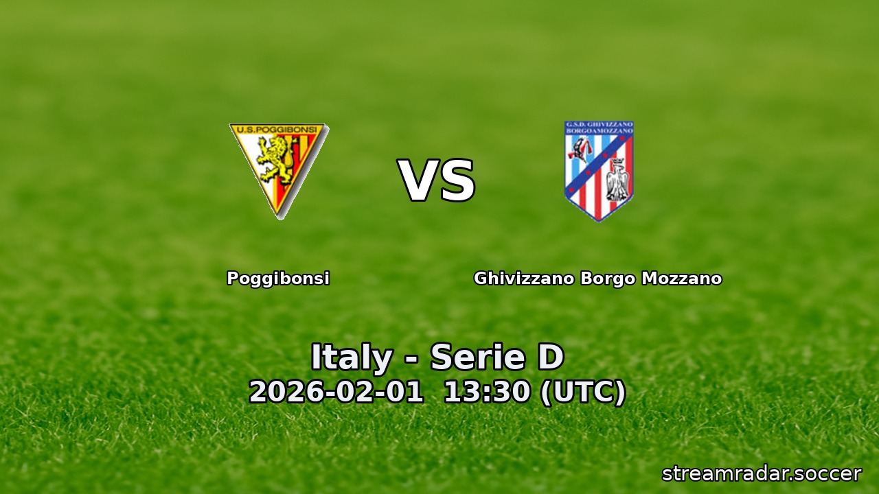 Poggibonsi vs Ghivizzano Borgo Mozzano