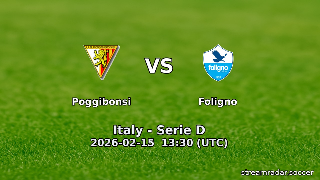 Poggibonsi vs Foligno