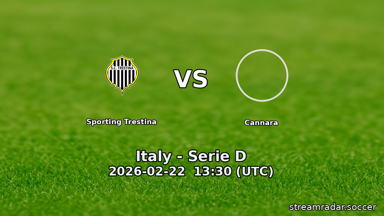 Sporting Trestina vs Cannara