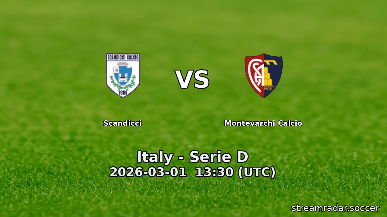 Scandicci vs Montevarchi Calcio