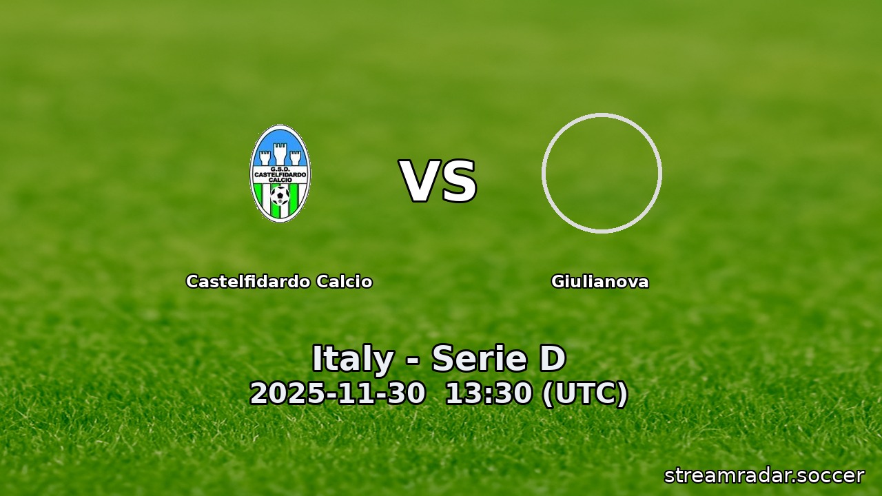 Castelfidardo Calcio vs Giulianova