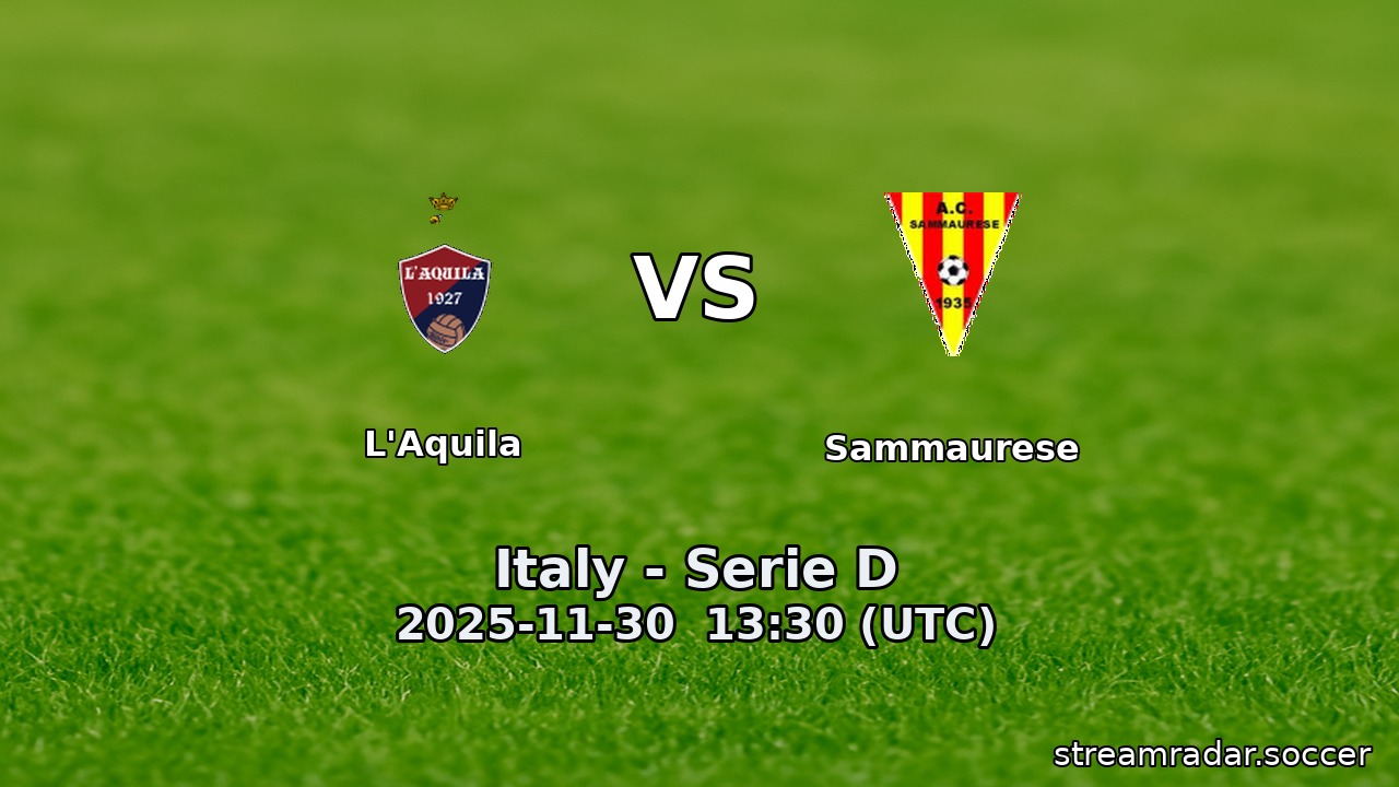 L'Aquila vs Sammaurese