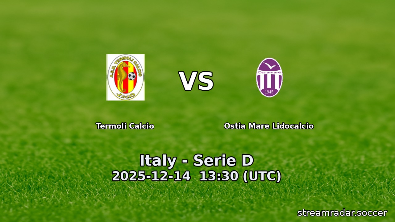 Termoli Calcio vs Ostia Mare Lidocalcio