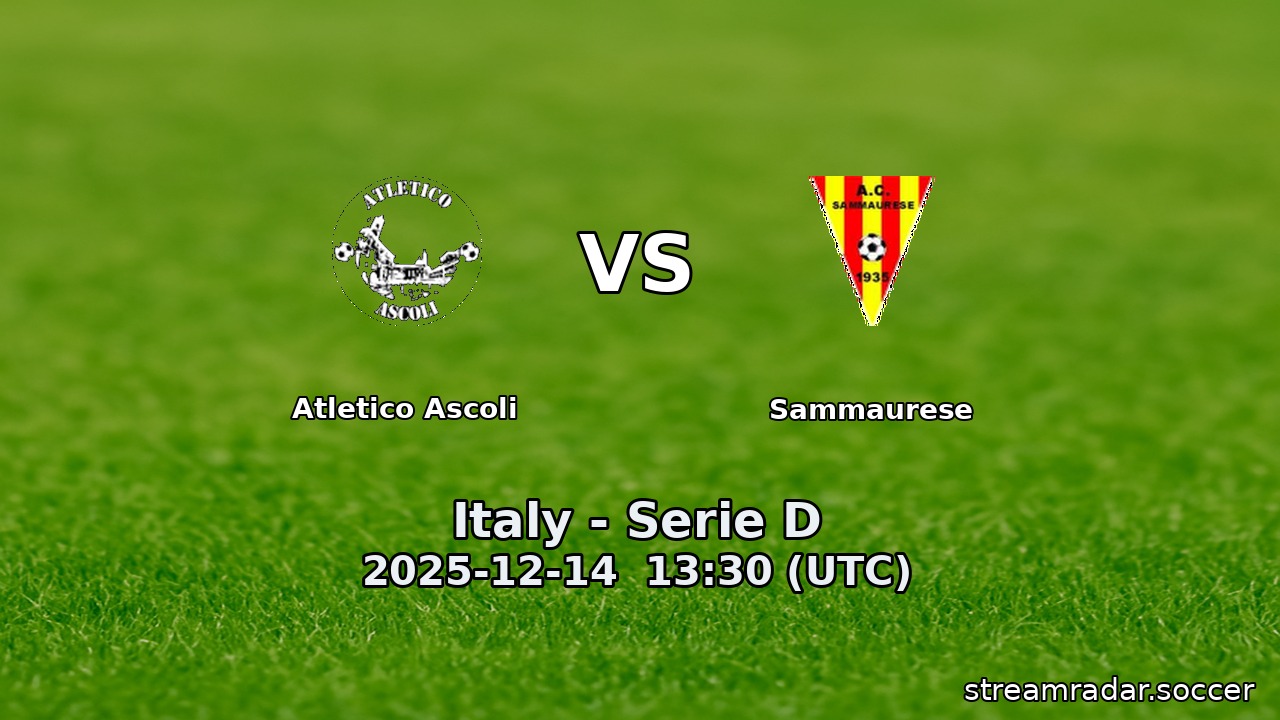 Atletico Ascoli vs Sammaurese