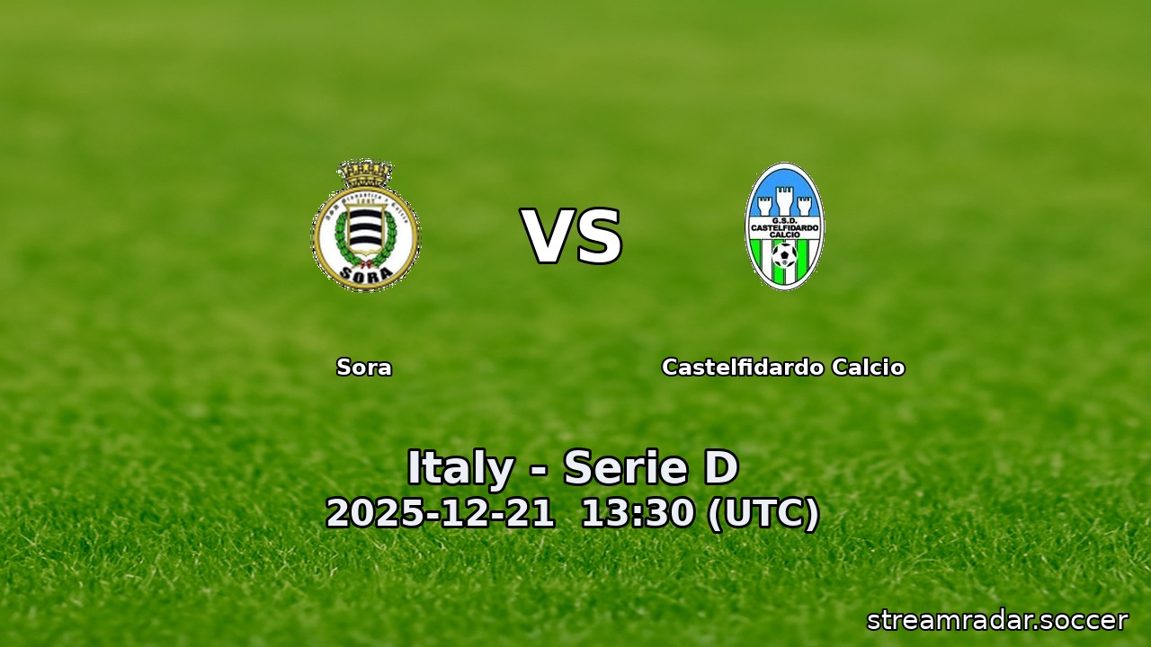 Sora vs Castelfidardo Calcio