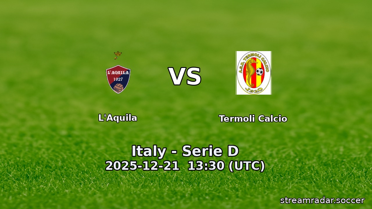 L'Aquila vs Termoli Calcio
