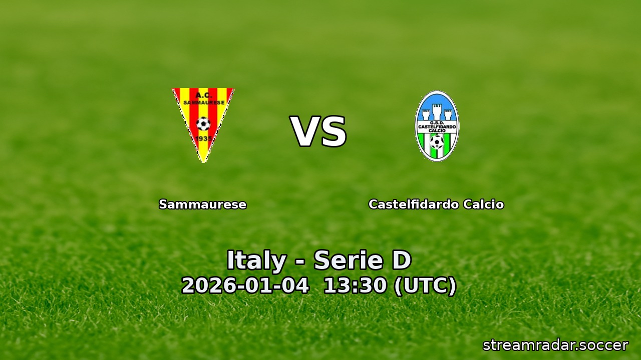 Sammaurese vs Castelfidardo Calcio