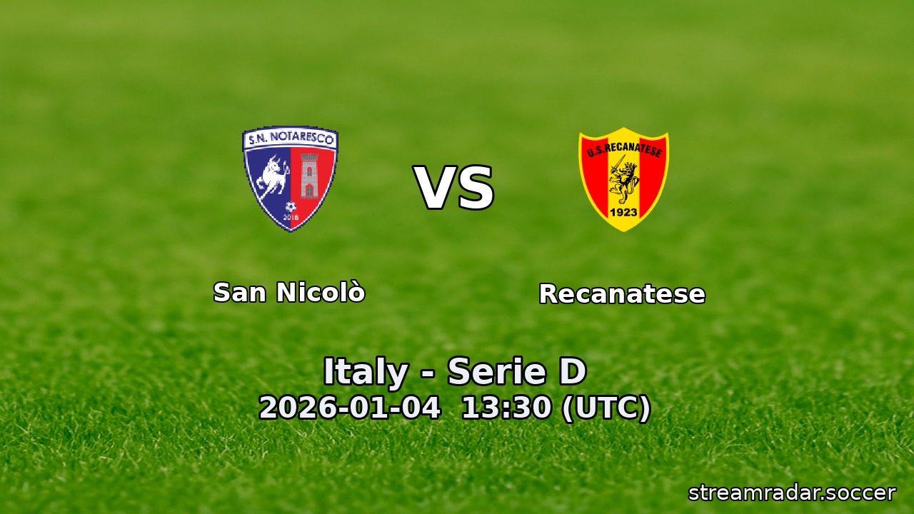 San Nicolò vs Recanatese