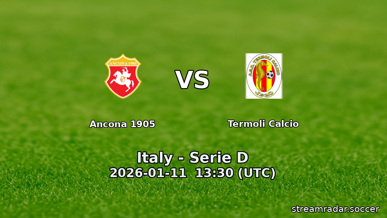 Ancona 1905 vs Termoli Calcio