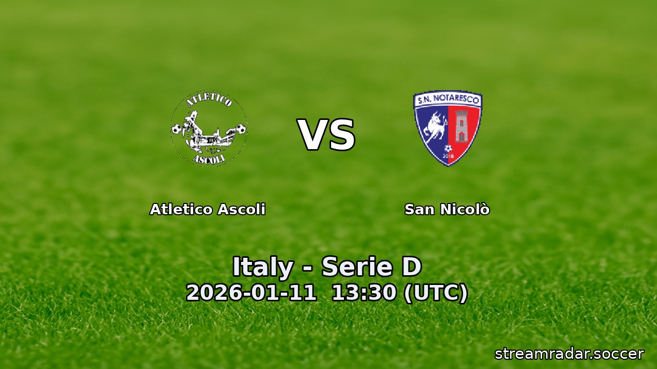 Atletico Ascoli vs San Nicolò