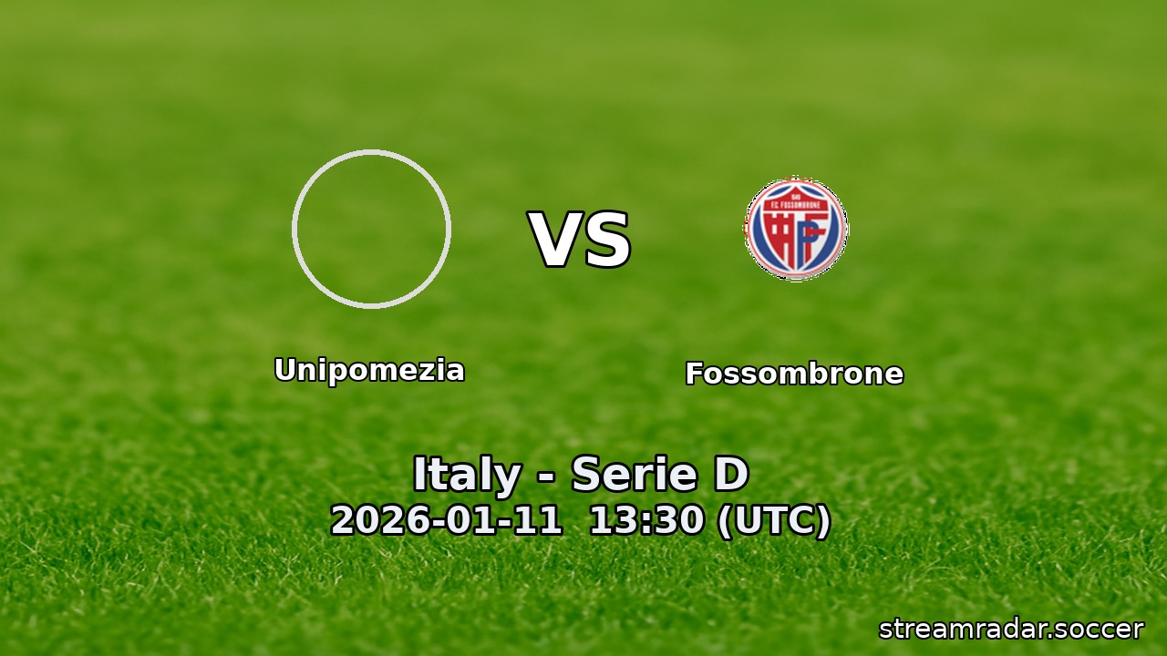 Unipomezia vs Fossombrone