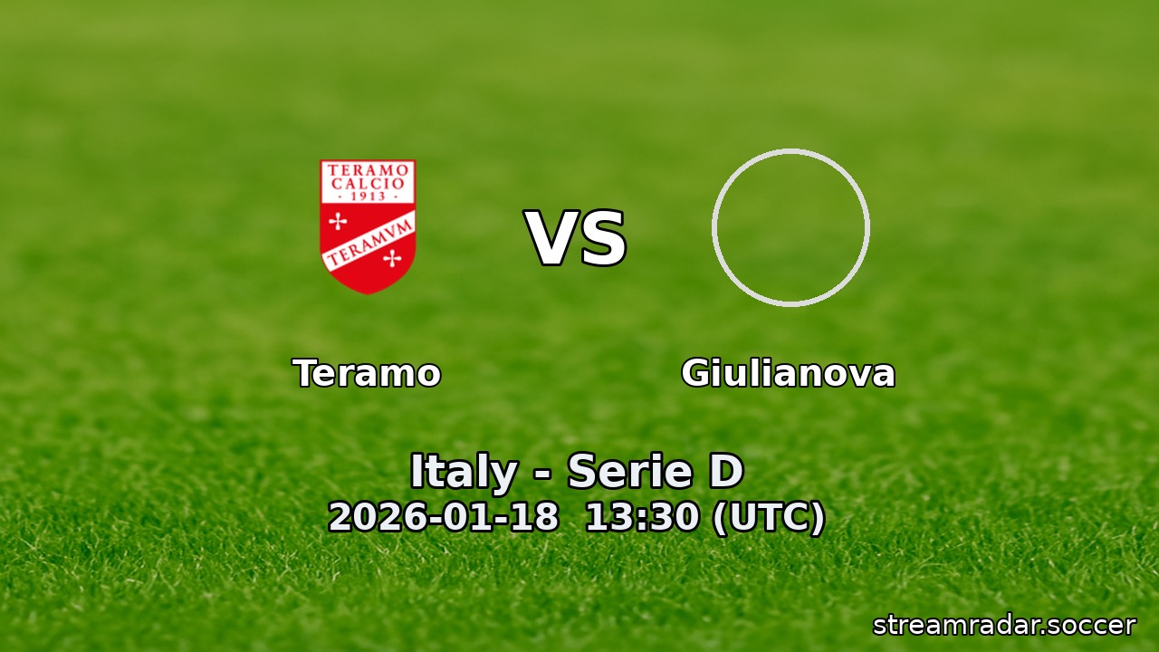 Teramo vs Giulianova