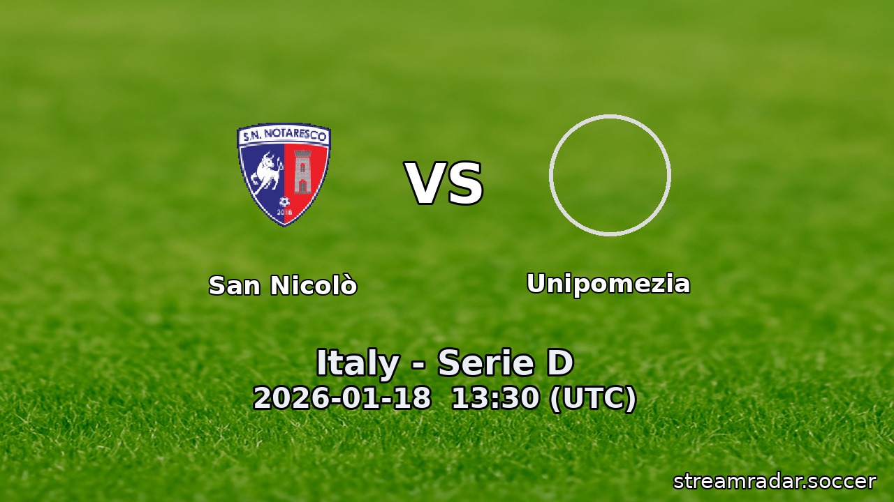 San Nicolò vs Unipomezia