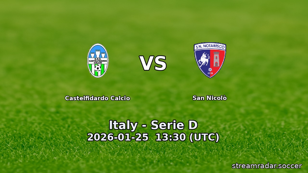 Castelfidardo Calcio vs San Nicolò