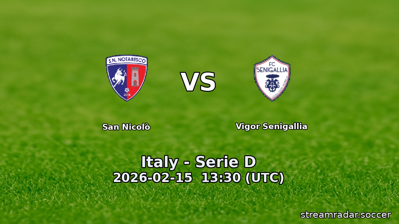 San Nicolò vs Vigor Senigallia