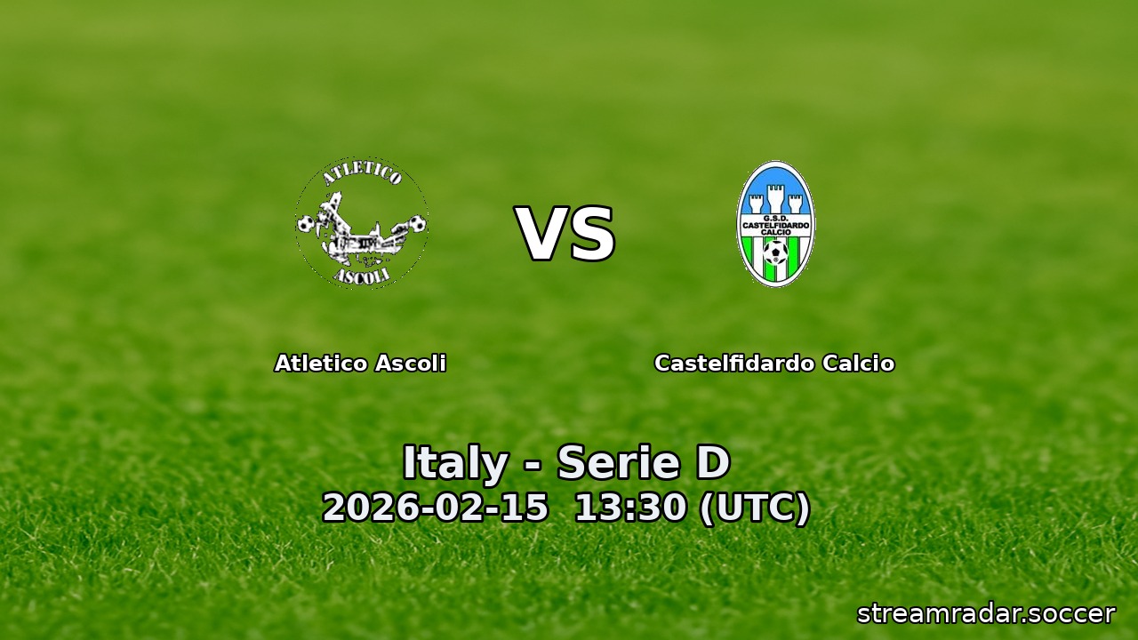 Atletico Ascoli vs Castelfidardo Calcio