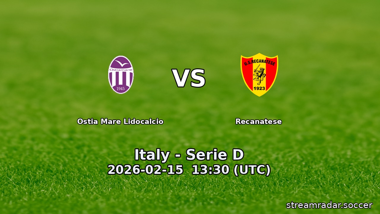 Ostia Mare Lidocalcio vs Recanatese