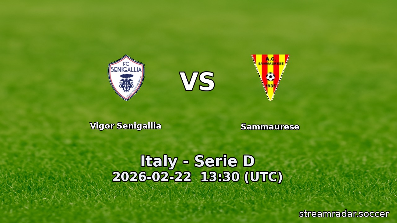 Vigor Senigallia vs Sammaurese