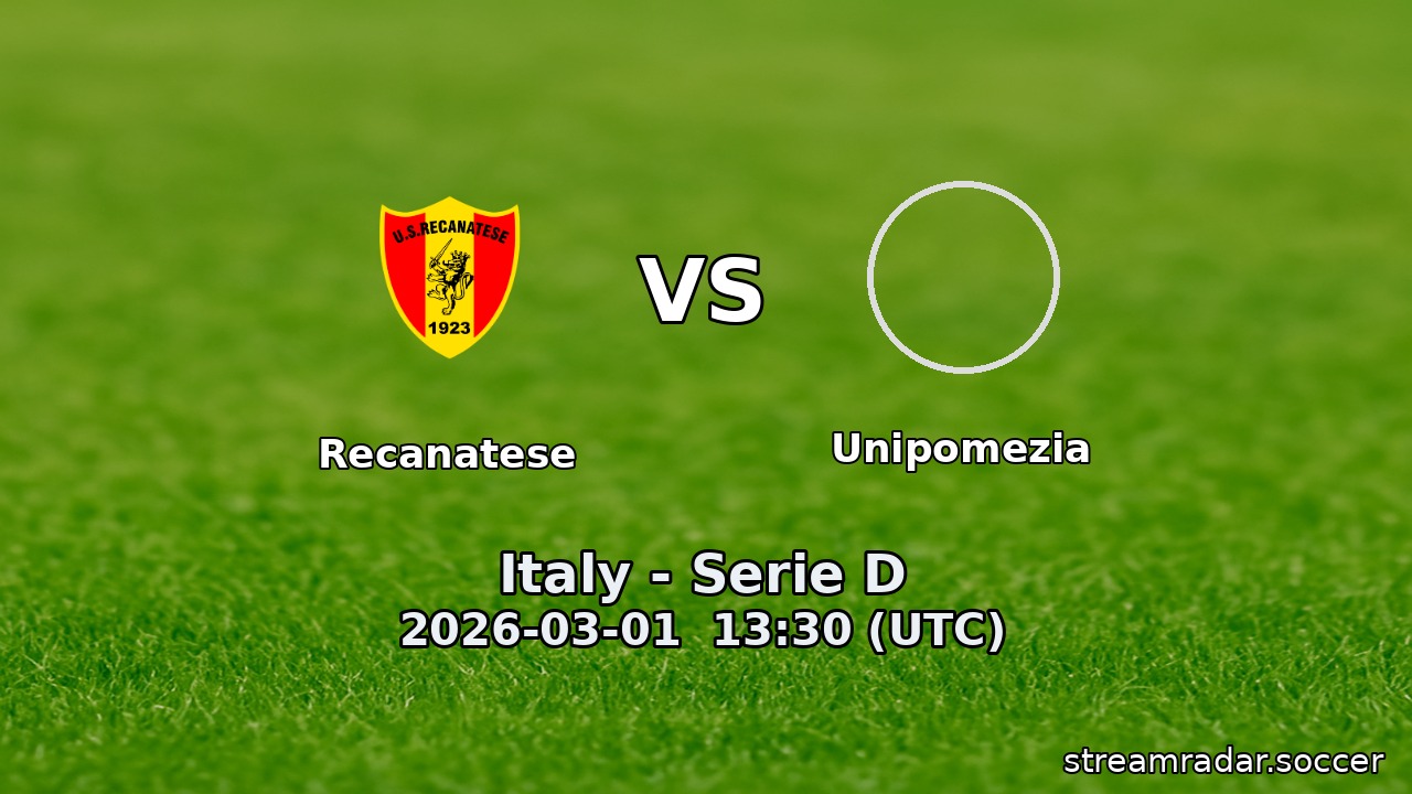 Recanatese vs Unipomezia