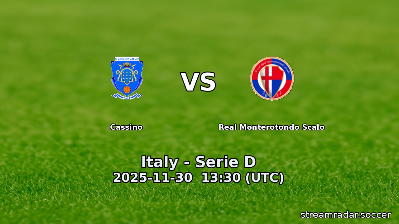 Cassino vs Real Monterotondo Scalo