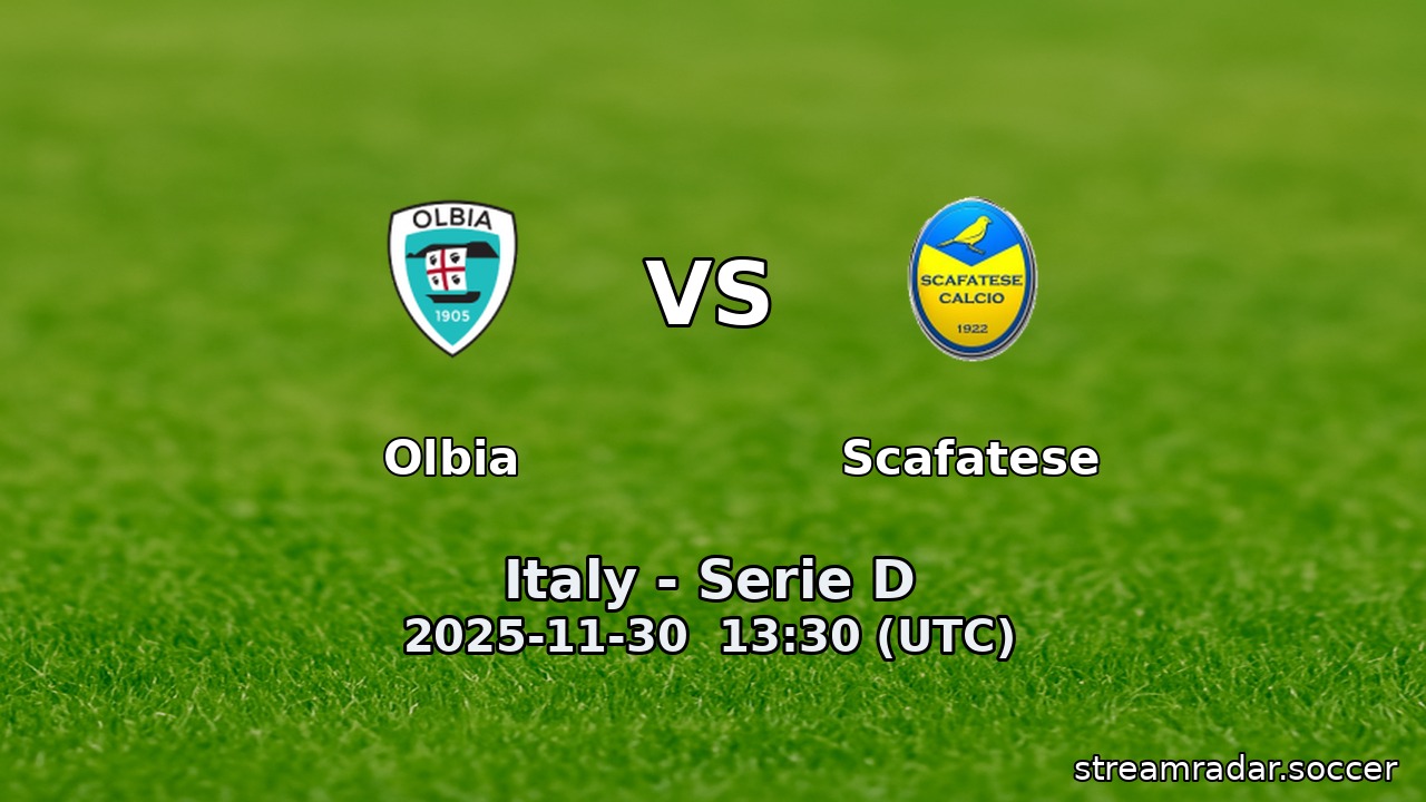 Olbia vs Scafatese