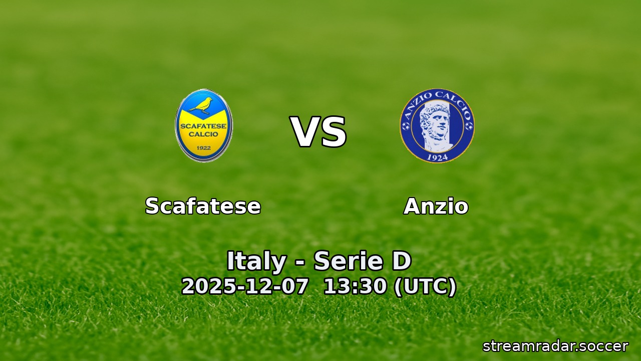 Scafatese vs Anzio