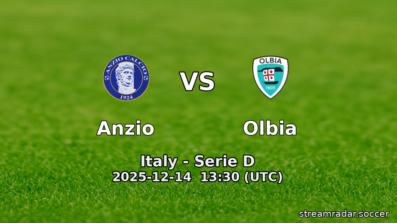 Anzio vs Olbia