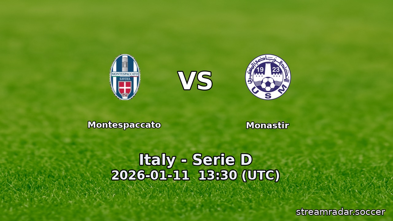 Montespaccato vs Monastir