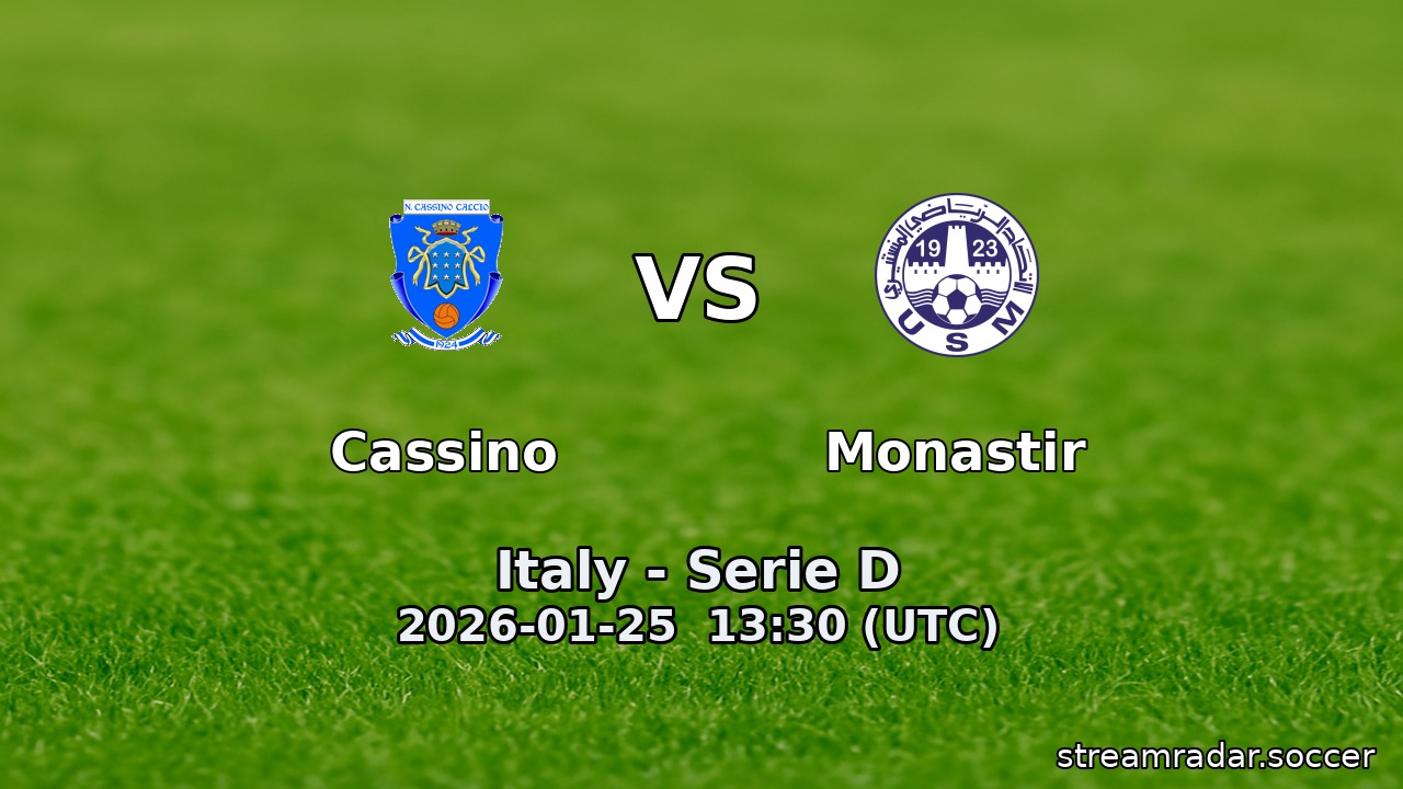 Cassino vs Monastir