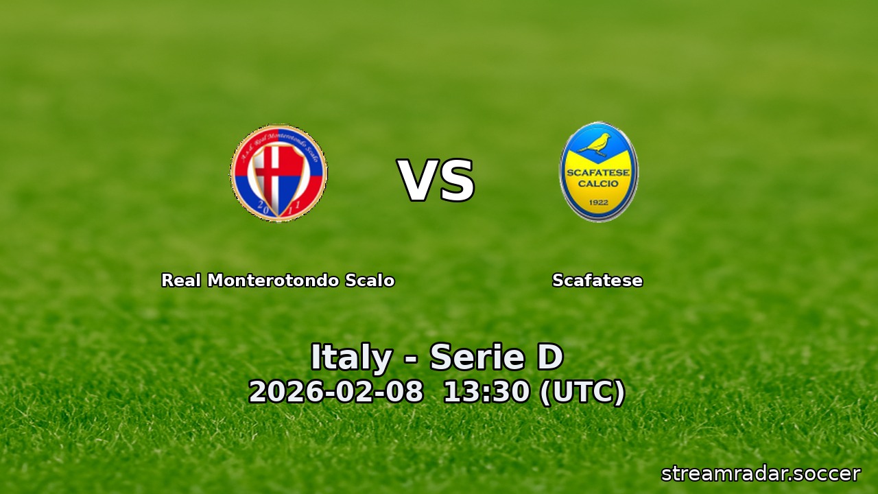 Real Monterotondo Scalo vs Scafatese