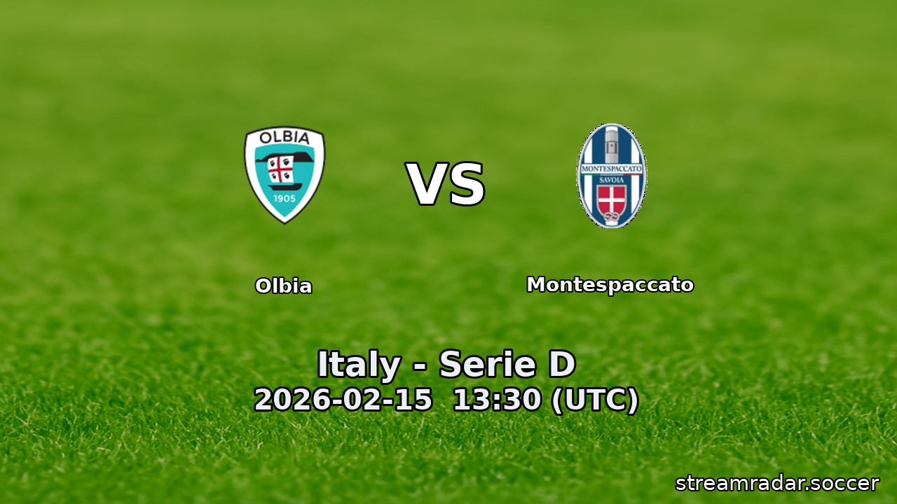 Olbia vs Montespaccato