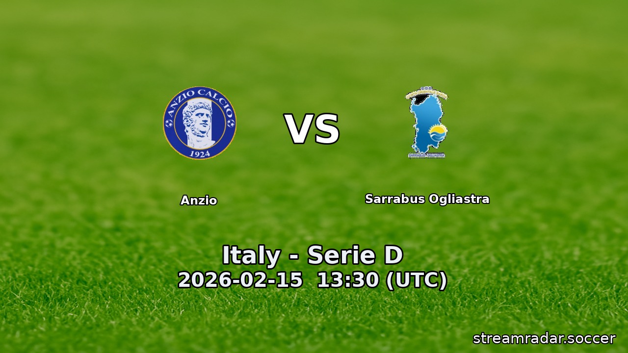 Anzio vs Sarrabus Ogliastra