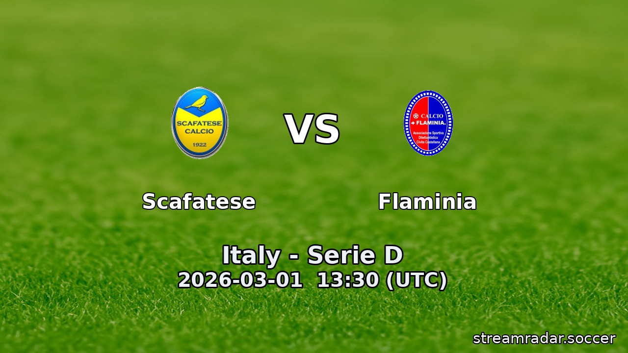 Scafatese vs Flaminia