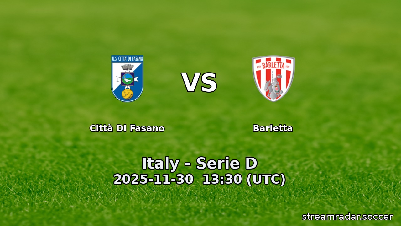 Città Di Fasano vs Barletta