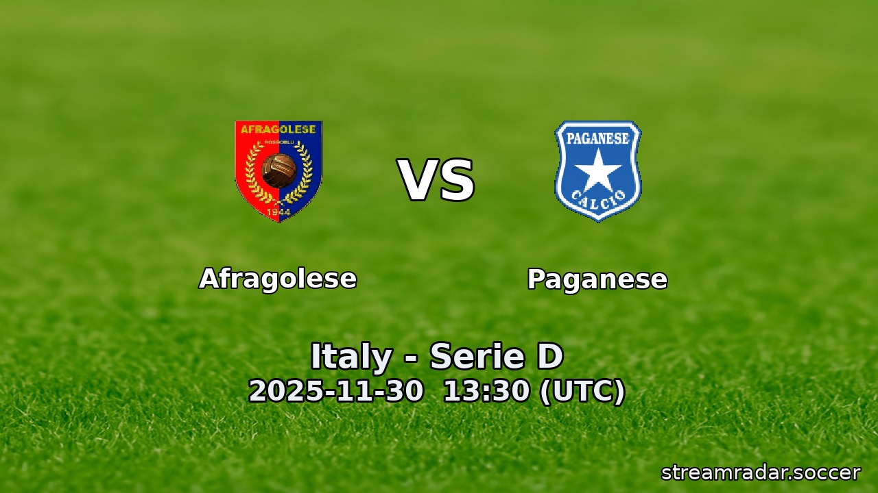 Afragolese vs Paganese