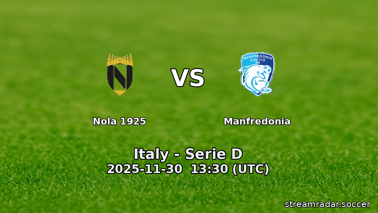 Nola 1925 vs Manfredonia