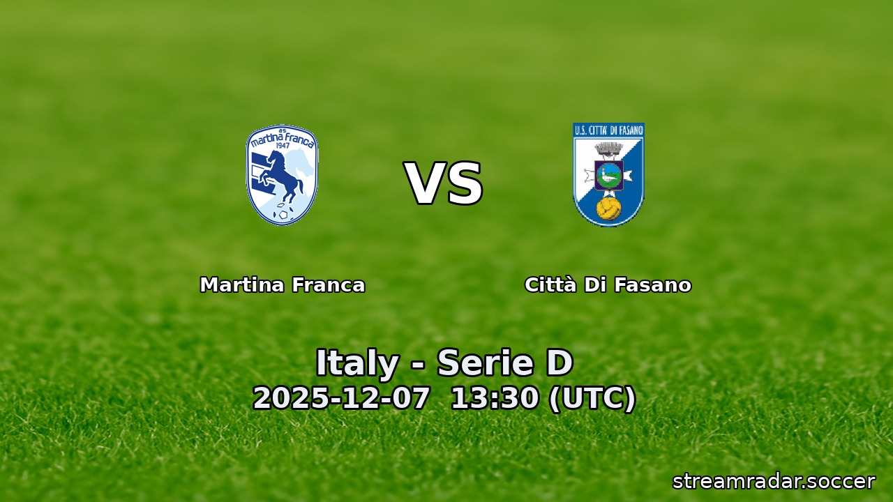 Martina Franca vs Città Di Fasano