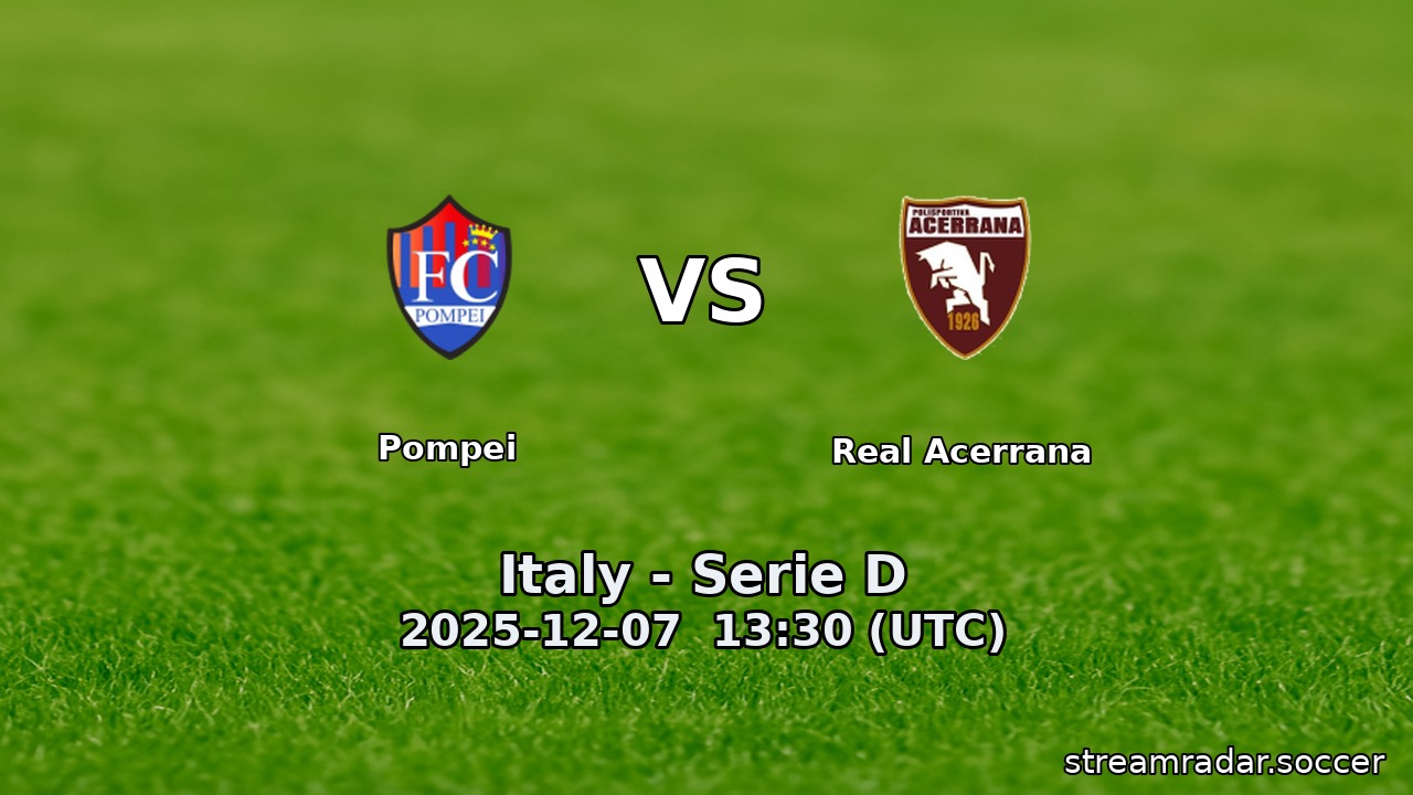 Pompei vs Real Acerrana